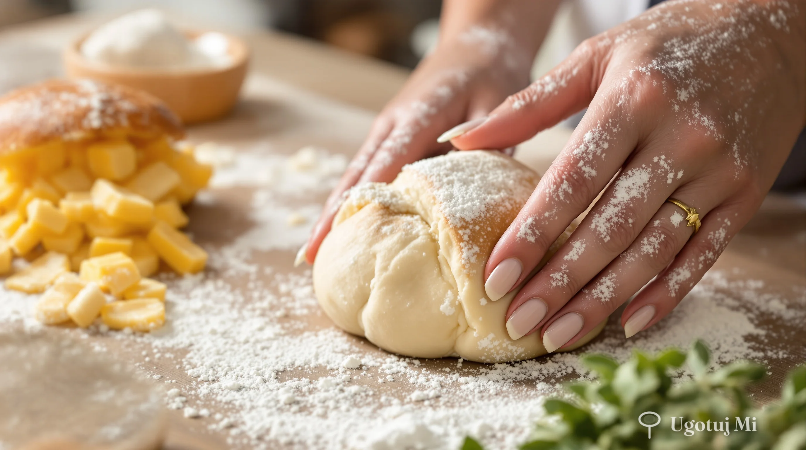 Formowanie drożdżówek z nadzieniem serowym | ugotujmi.pl