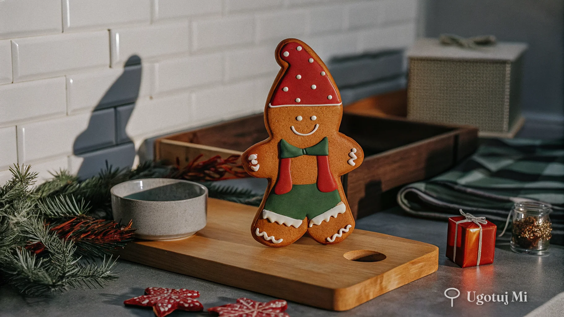 Duży Skrzat Stojący – Piernikowa Figurka 3D