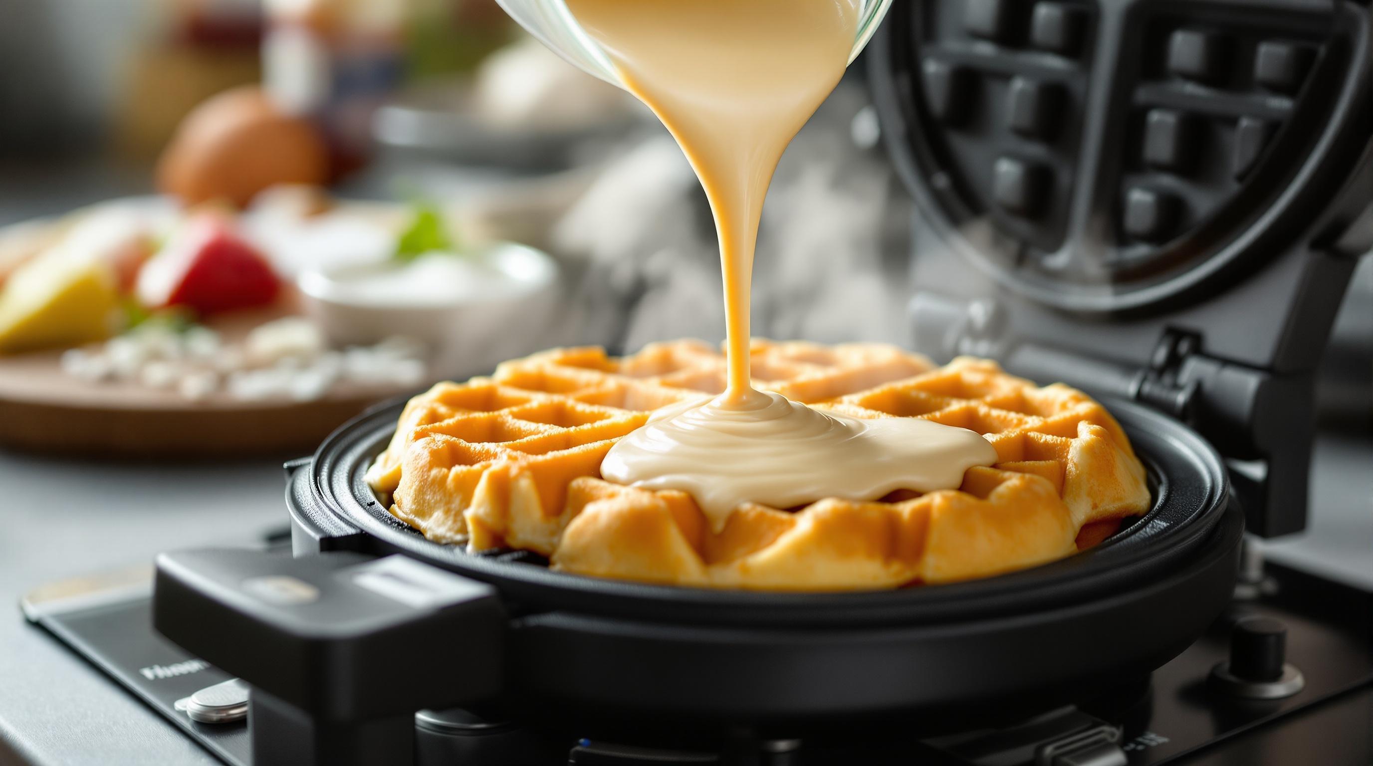 Gofry przepis - puszyste i chrupiące gofry jak z cukierni - przygotowanie | ugotujmi.pl