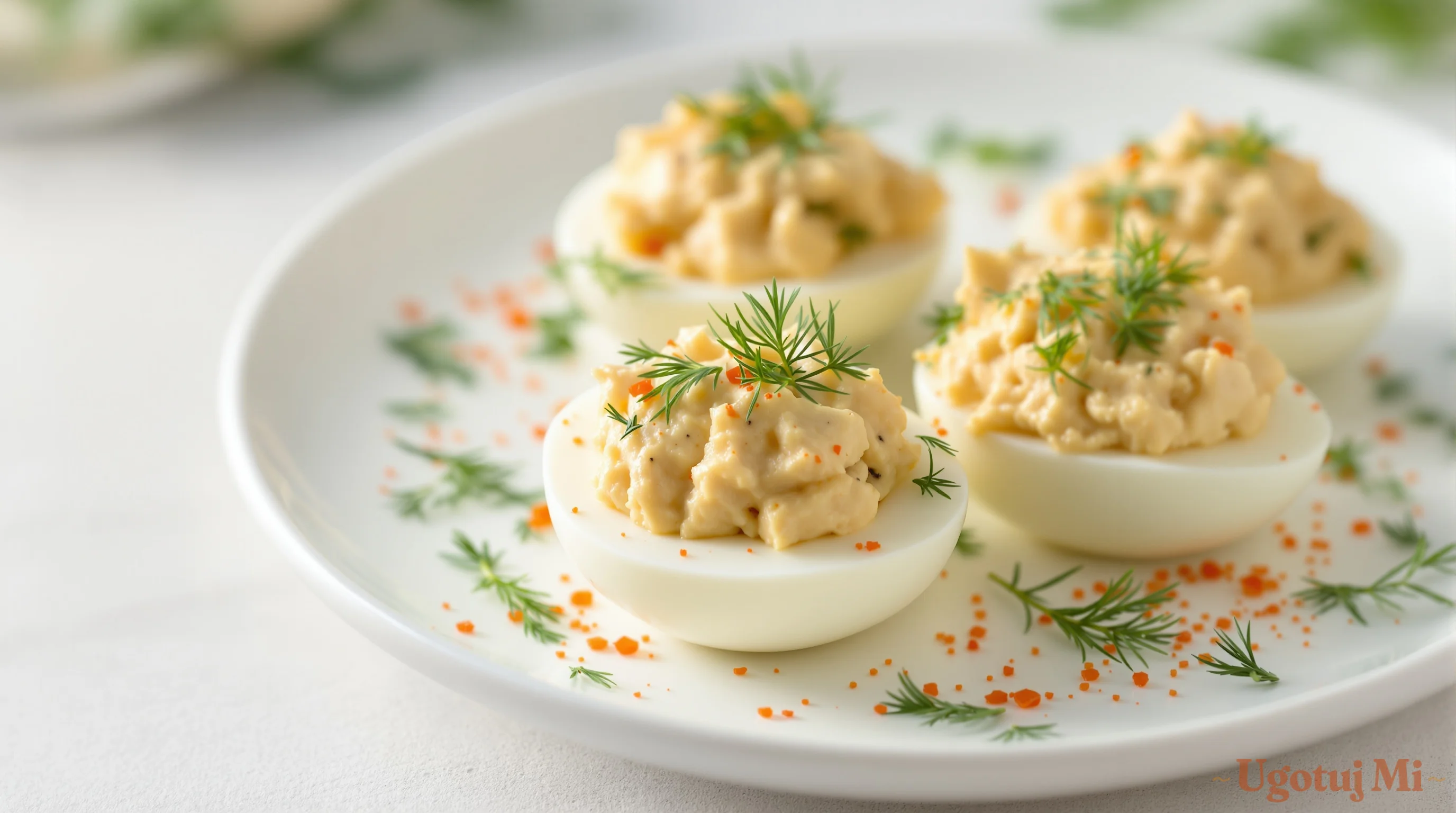 Jajka faszerowane z tuńczykiem - przepis krok po krok