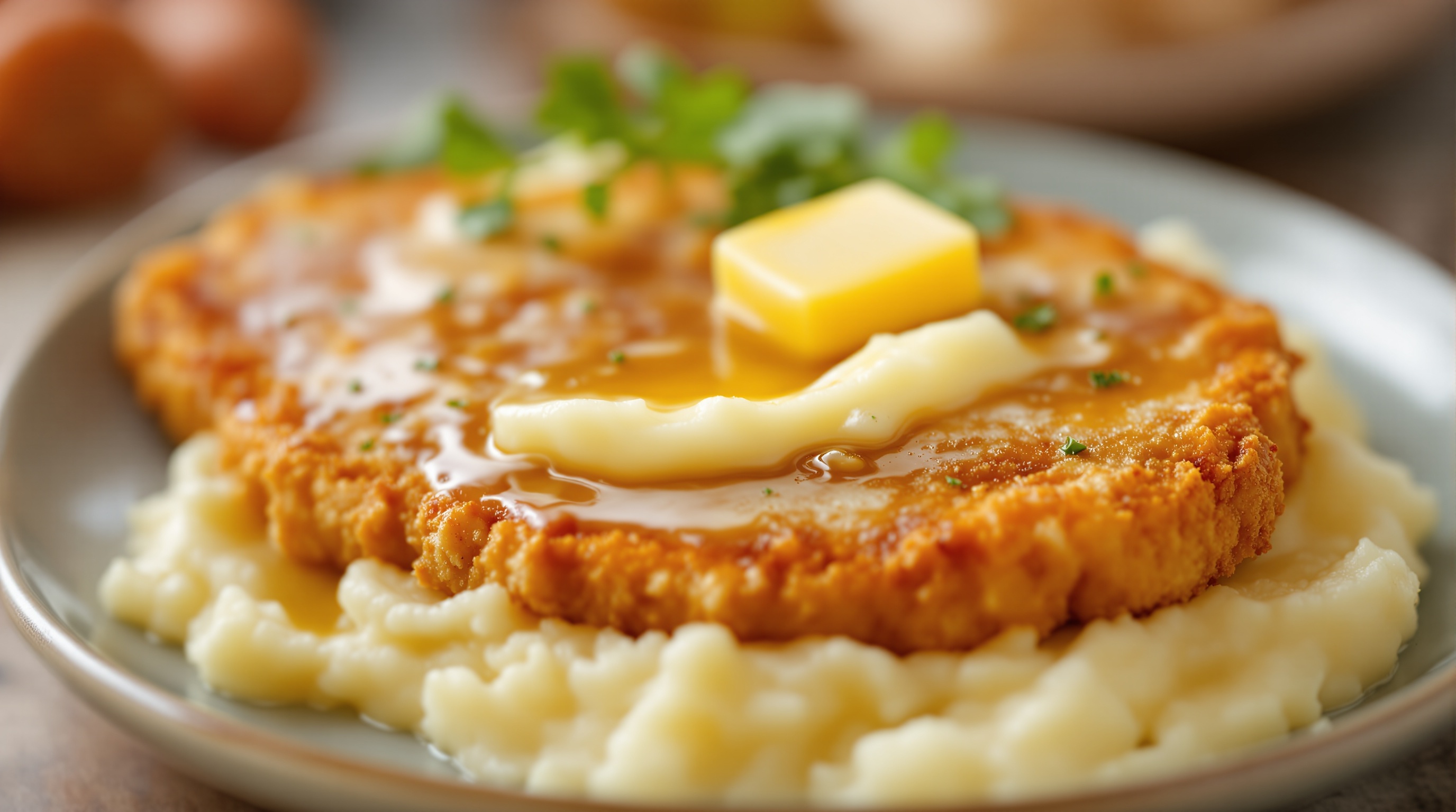 Kotlet schabowy z puree - klasyczny polski obiad - podanie | ugotujmi.pl