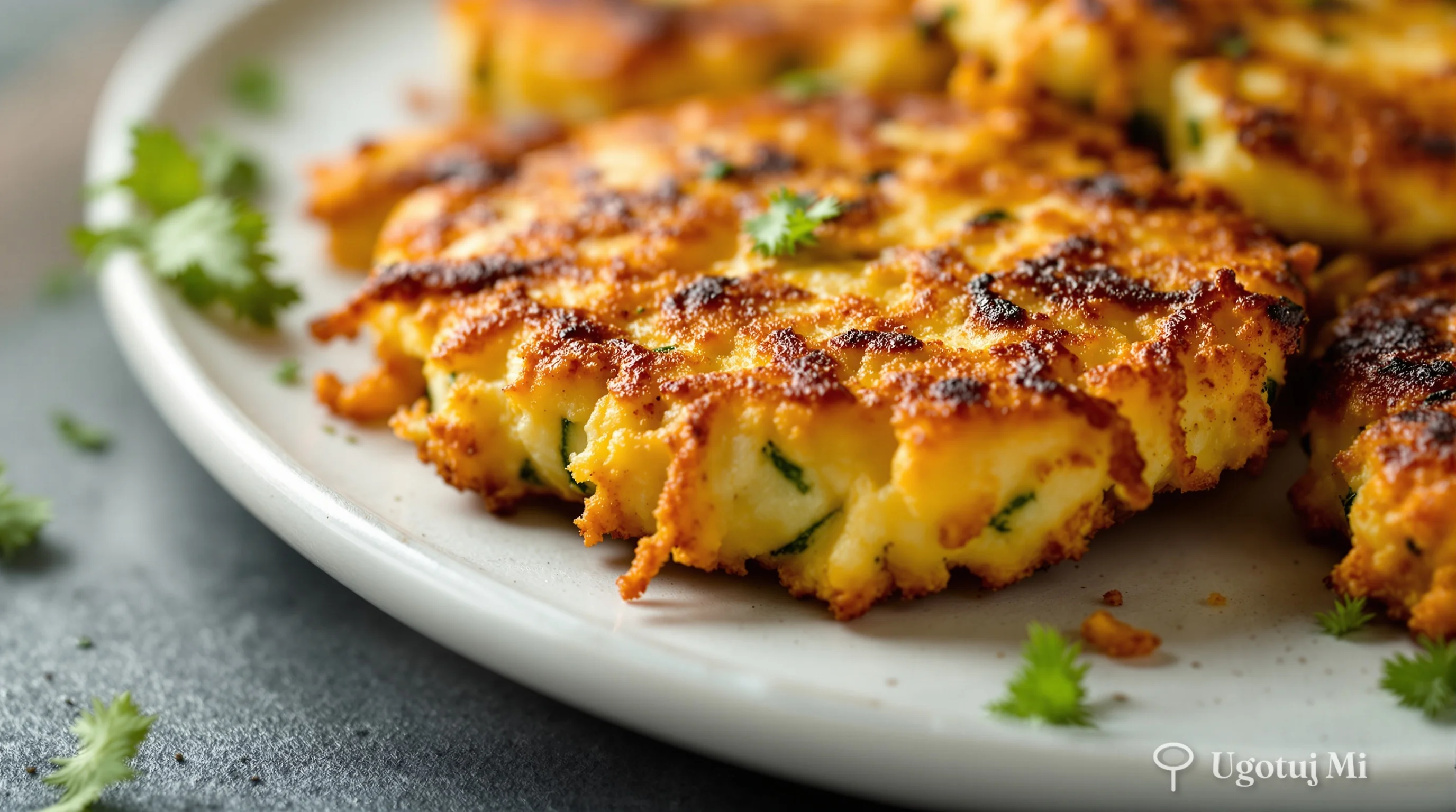 Chrupiąca, złocista powierzchnia kotleta z cukinii | ugotujmi.pl