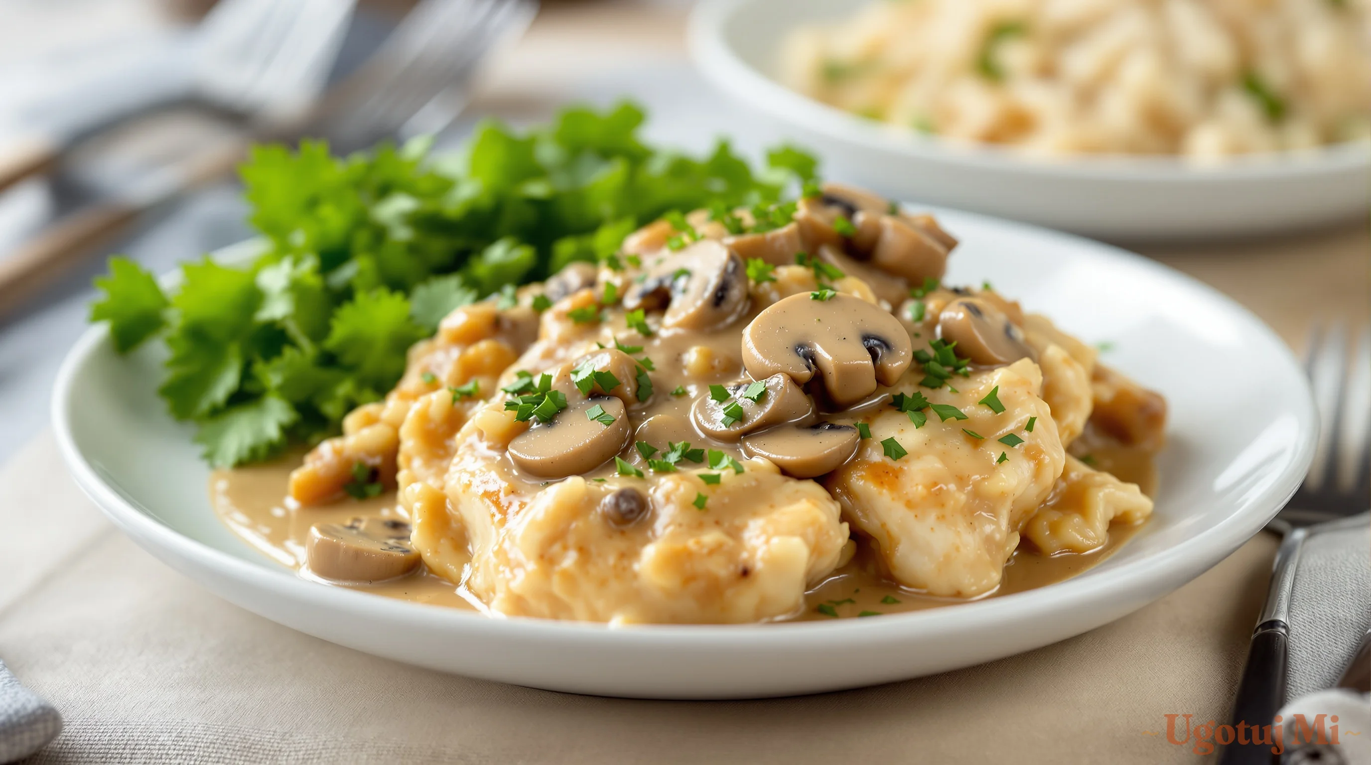 Kurczak w kremowym sosie - szybki obiad w 25 minut