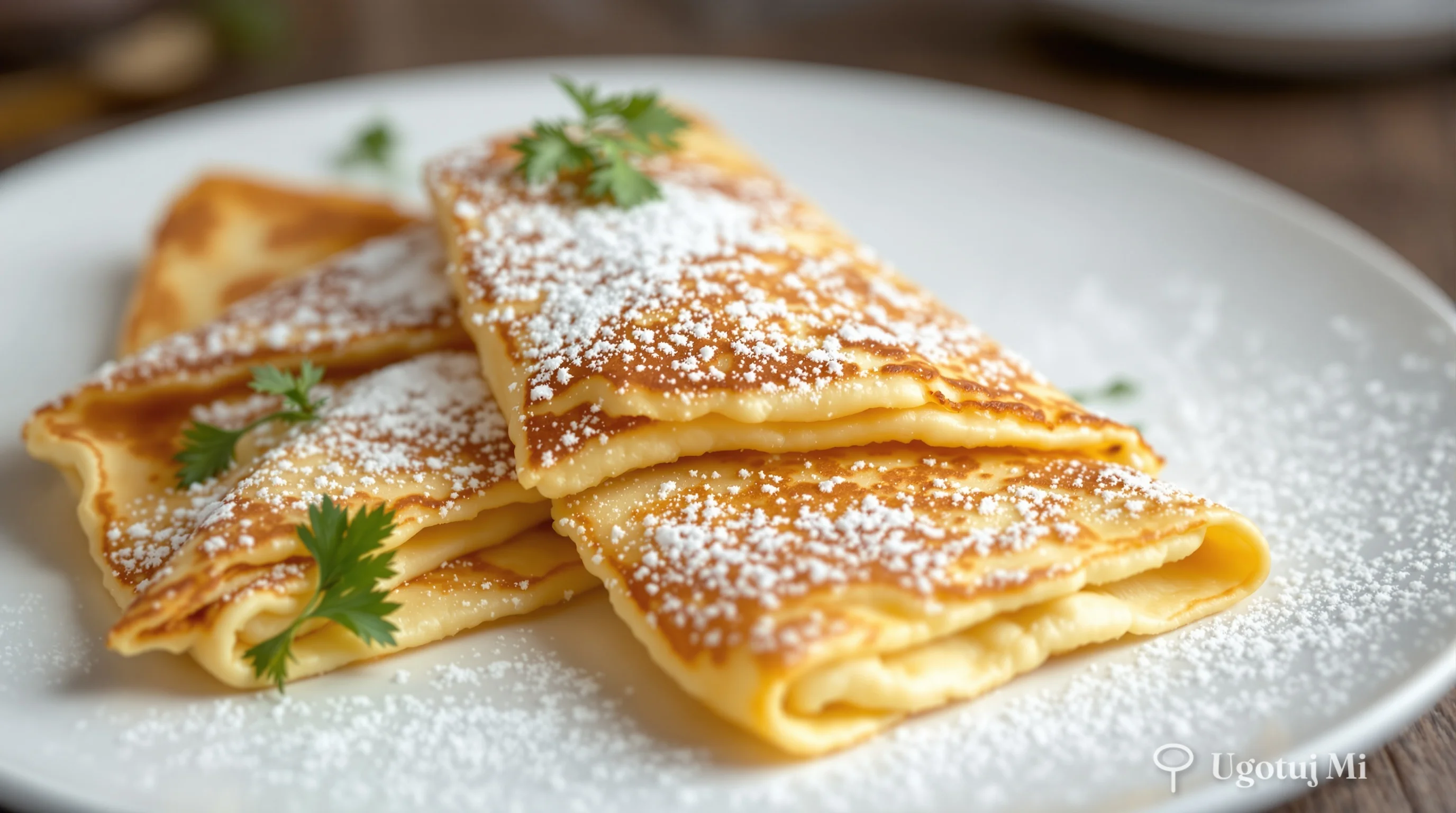 Naleśnik z serem twarogowym - złocisty i puszysty