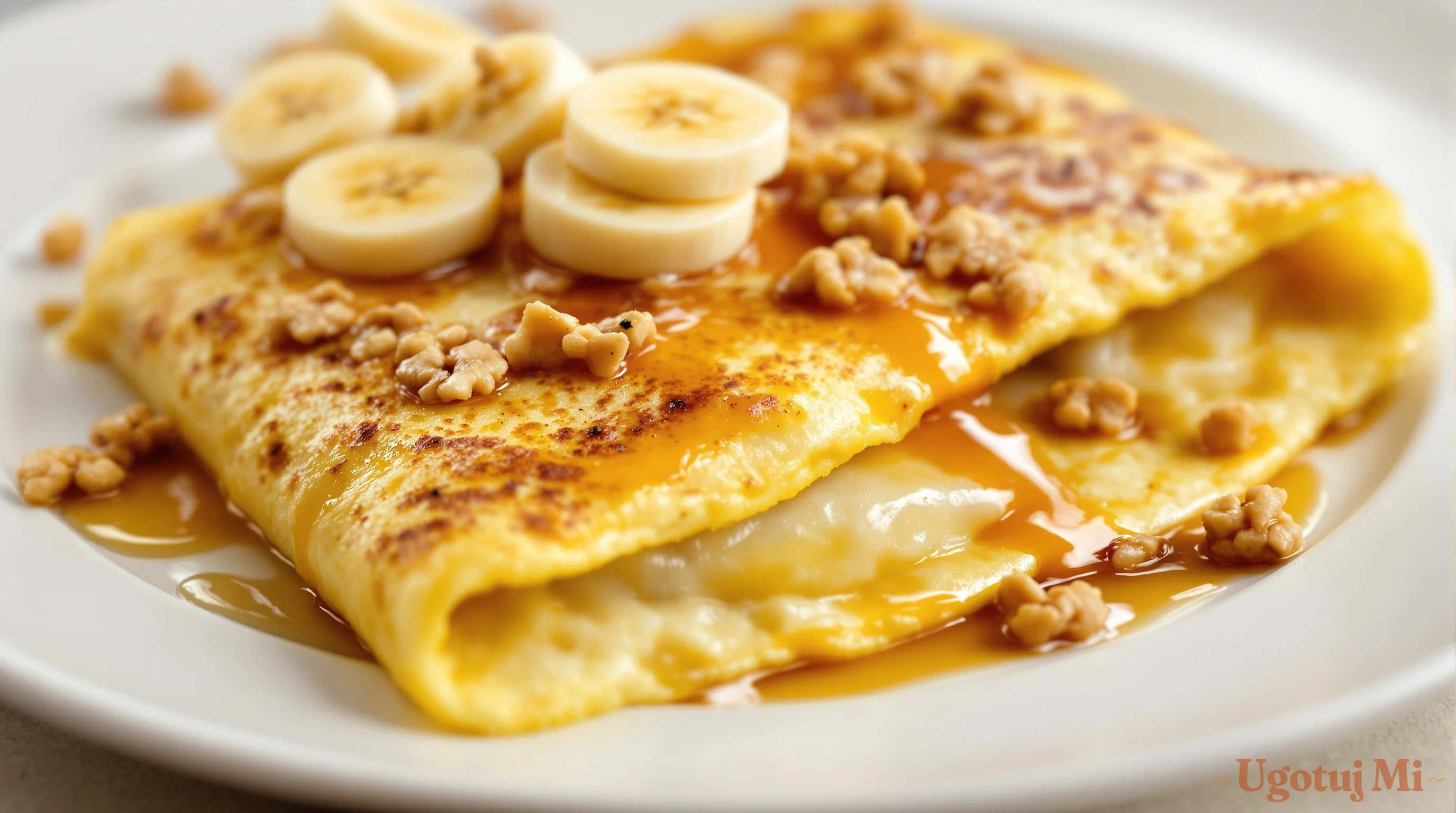 Omlet bananowy - słodki i puszysty w 10 minut