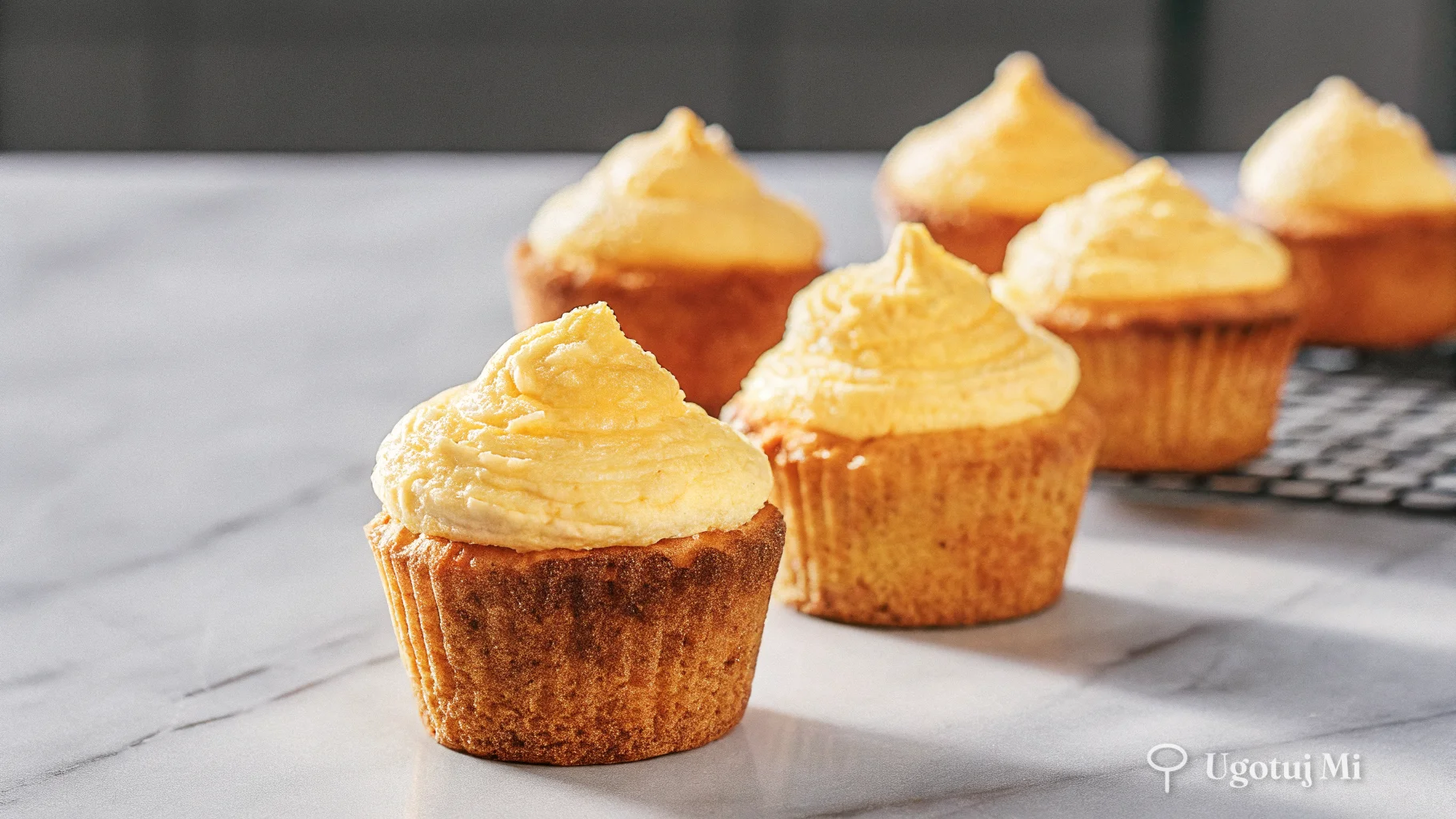 Nakładanie masy serowej do foremek na muffiny | ugotujmi.pl