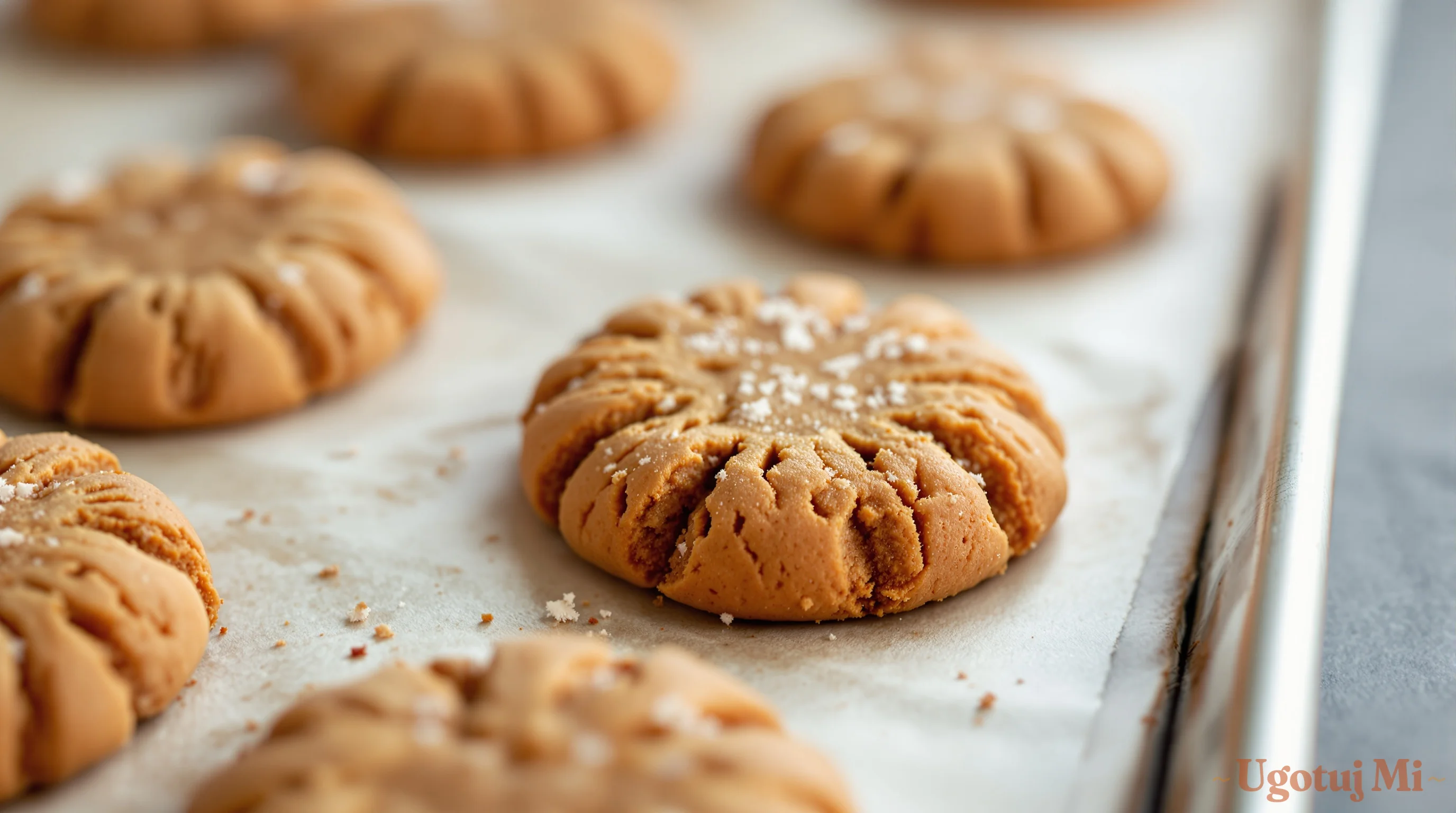 Zbliżenie na świeżo upieczone pierniki na blasze | ugotujmi.pl