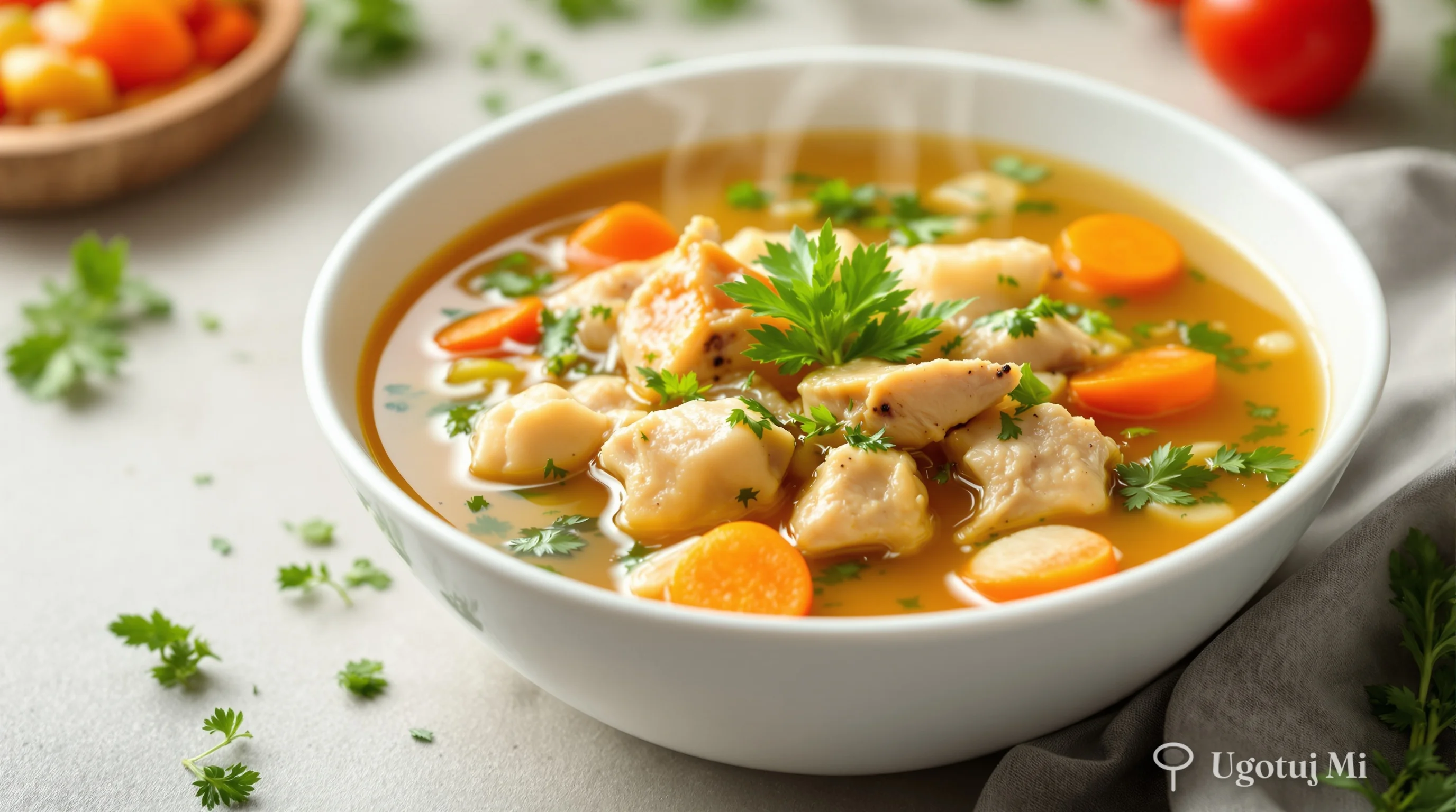 Rosół z kury - przepis na klarowny i aromatyczny