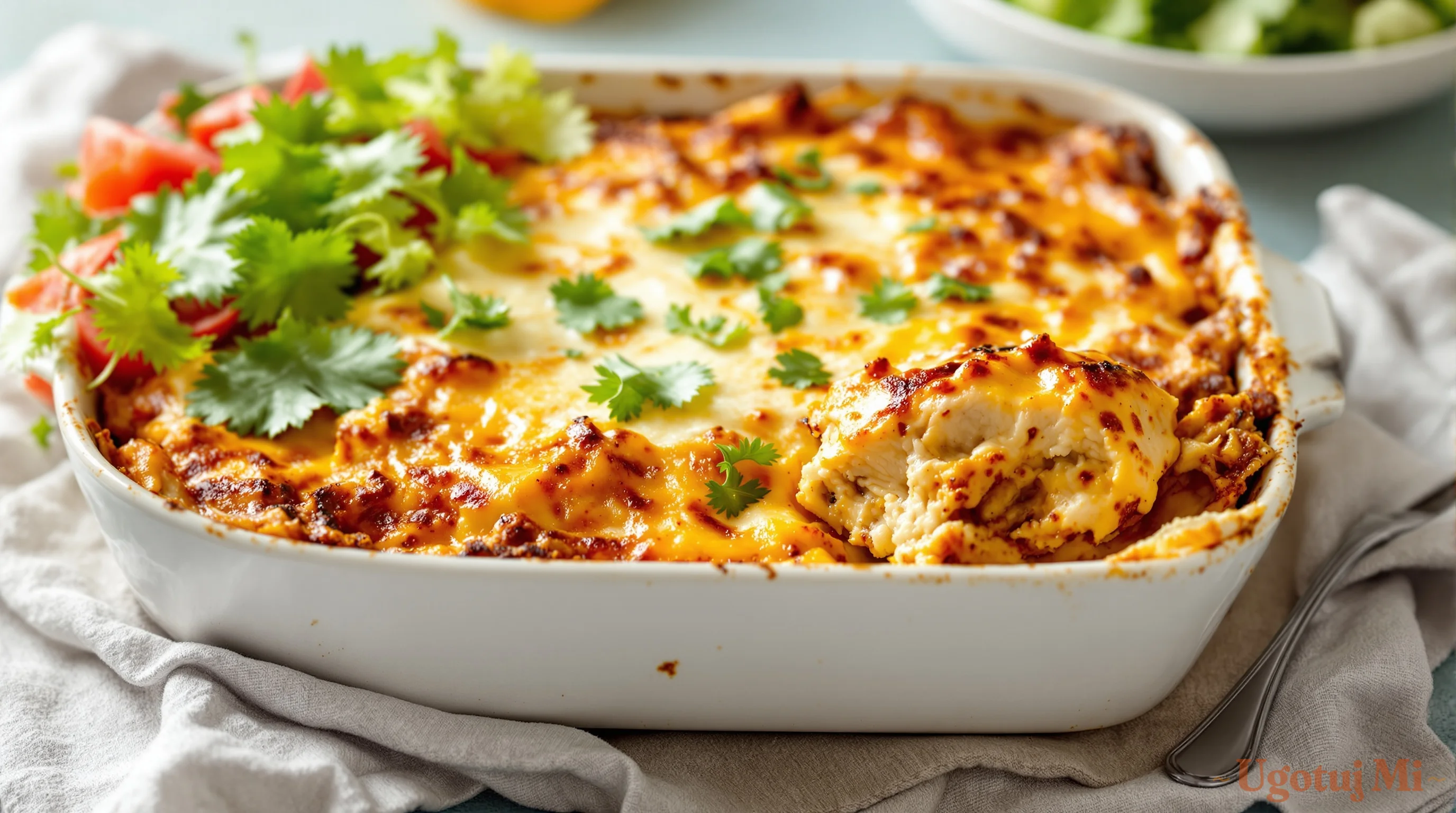 Zapiekanka z tortilli z kurczakiem - 20 minut